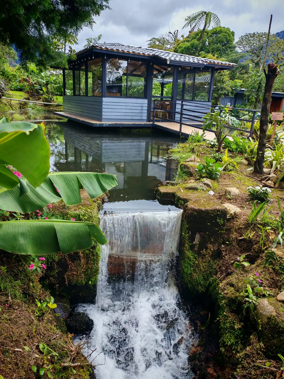 Stream-side house